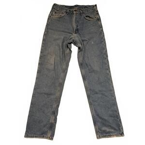 Carhartt Blue Straight Leg Denim Jeans with Lining 34x34 ( 35x33 )